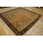 Antique American Hooked Usa Allover Floral Wool 1880s Rug