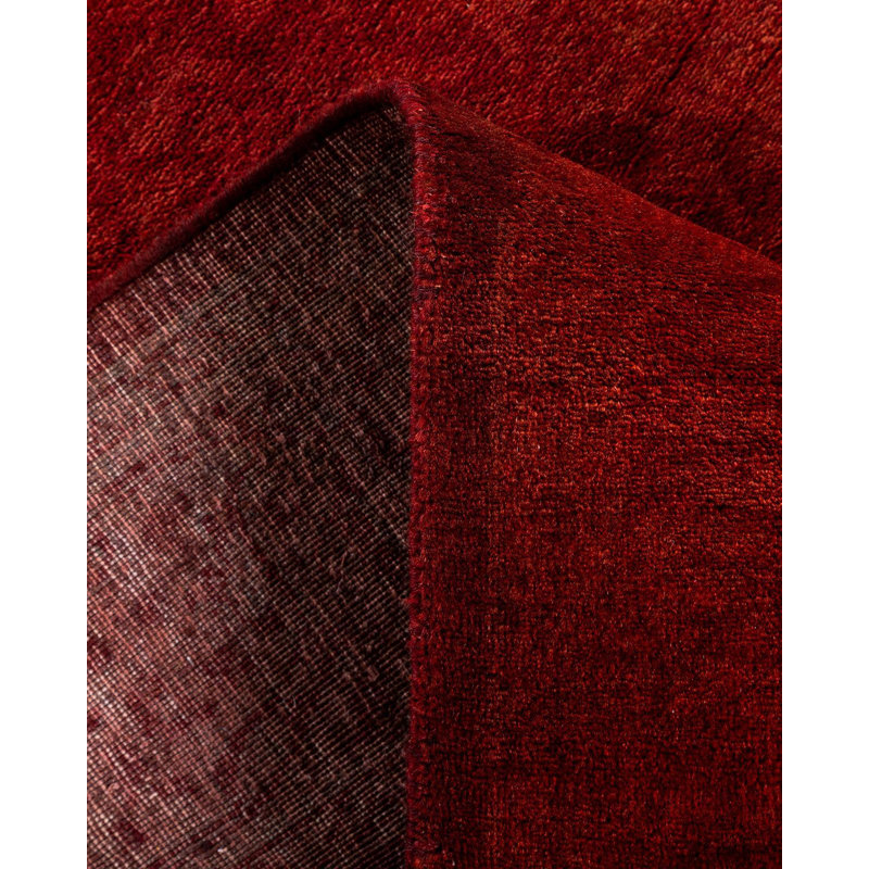 Tapis unique rouge / orange 2 pi 9 po x 23 pi Zaveion