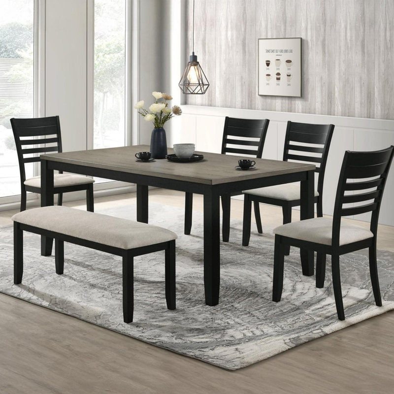 Contemporary 6pc Dining Set