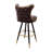 Button Tufted Cowboy Swivel Bar Stool-117321623