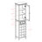  Southwind 1-Drawer Wine Display Tower in Black Finish, 66.75" H X 18.2" W X 12.7" D