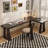Black Solid Wood L - Desk-59454894