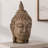 6.5X6.3X12" Meditating Buddha Head Sculpture, Large