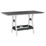 Berlin Gardens Harbor Regular Top With White Base Rectangular Bar Table