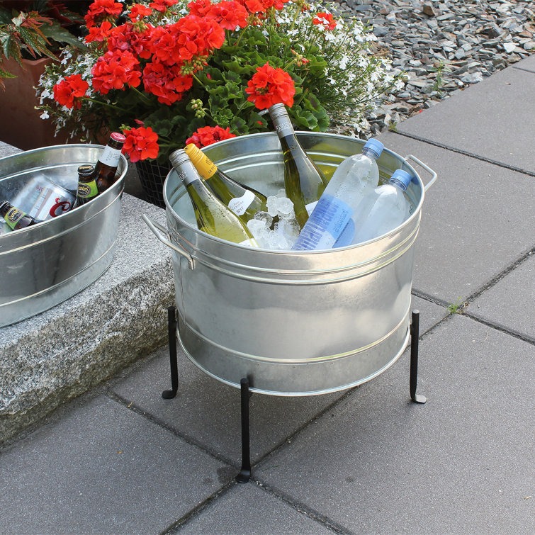 Gracie Oaks Galvanized Metal Bucket & Reviews