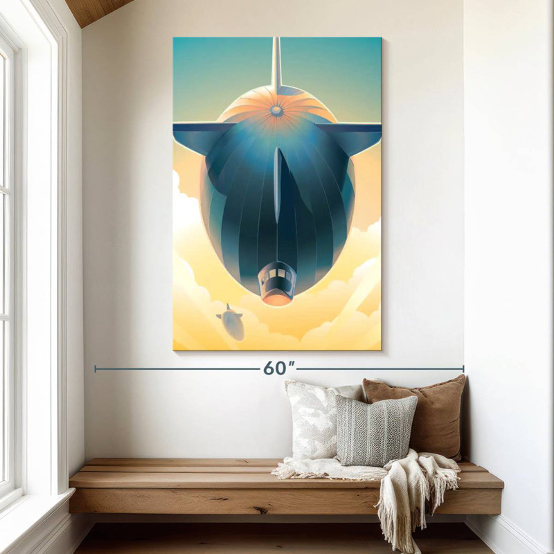 Mehar Blimps In The Sky, 51" H x 34" W