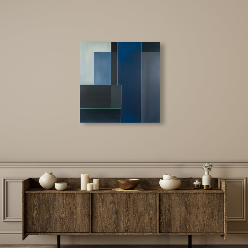 Desert Stillness II Canvas Abstract Print by Oliver Gal, Black Frame, 12 x 12, 30"H x 30"W, Canvas Unframed