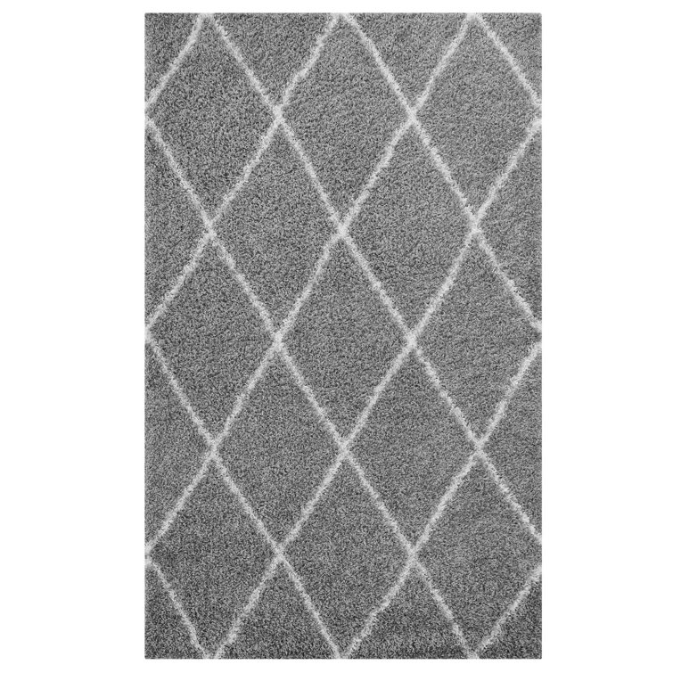 Modway Toryn Diamond Lattice Shag Area Rug