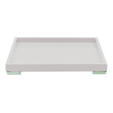 Tre Rectangular Tray 19.69" - 1 Piece - White