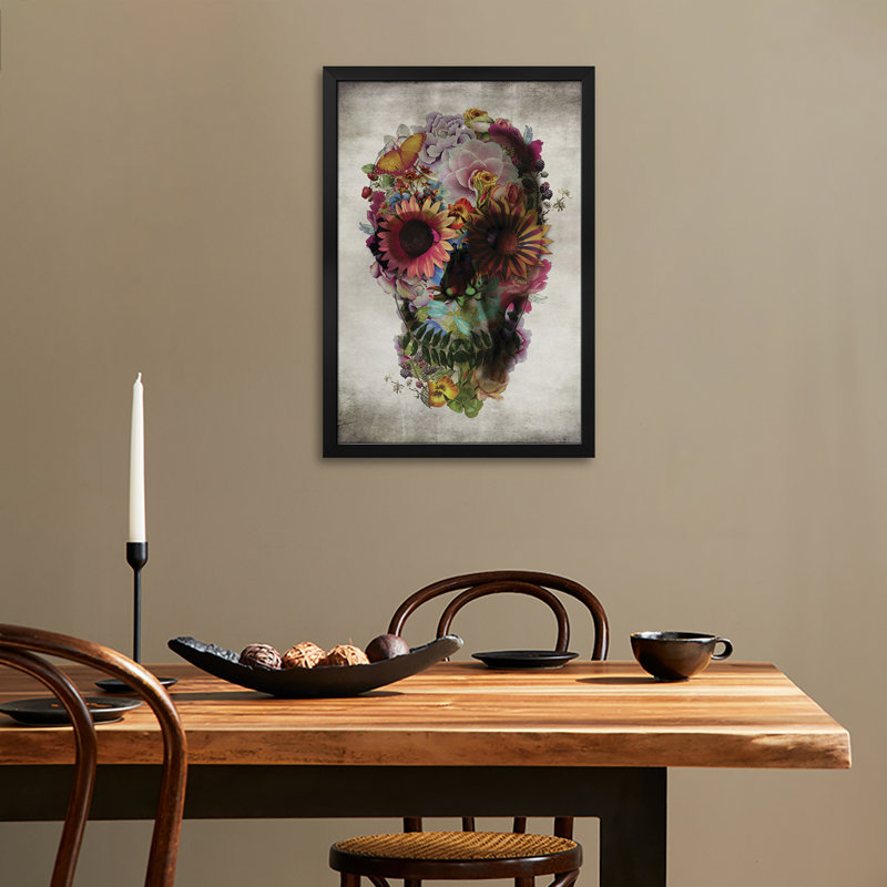«Skull # 2», affiche encadrée par Ali Gulec, H 32 po x l 24 po