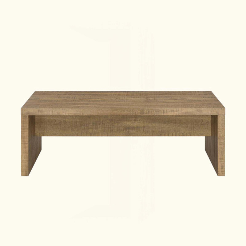 Table basse rectangulaire en bois d'ingénierie