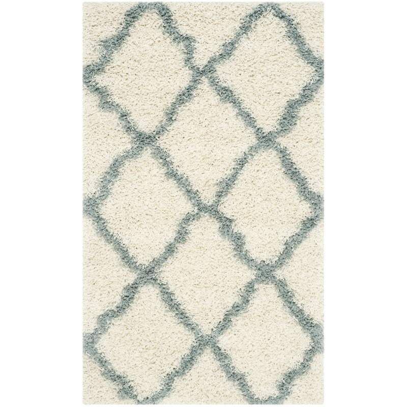 Alonnah Shag Performance Geometric Rug, Rectangle 5'1" x 7'6"
