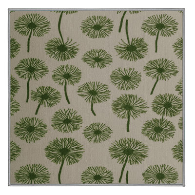  Tapis lavable vert pissenlit