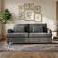 Mid Century Modern chenille Fabric Loveseat Sofa-1164422392