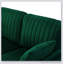 Fauteuil de salon en velours Channel