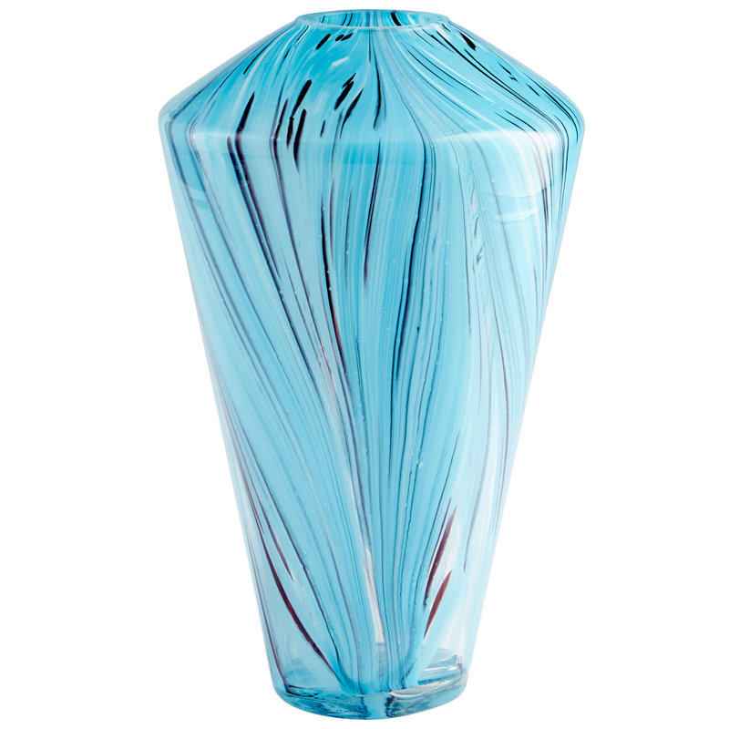 Phoebe Glass Table Vase, 15.75" H x 9.5" W x 9.5" D
