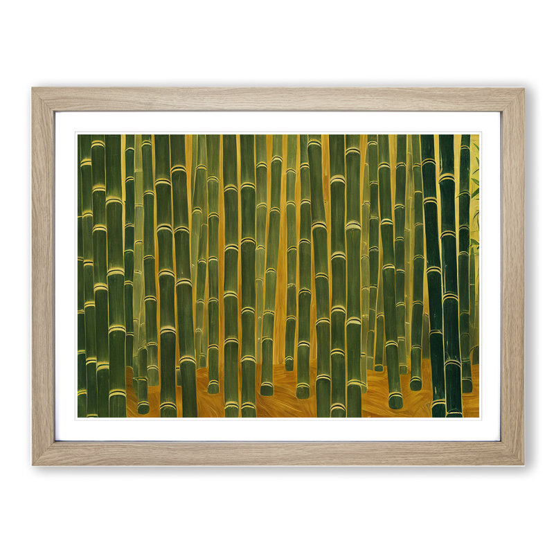 Grand Bamboo Forest - Print, 46cm H x 64cm W, Oak