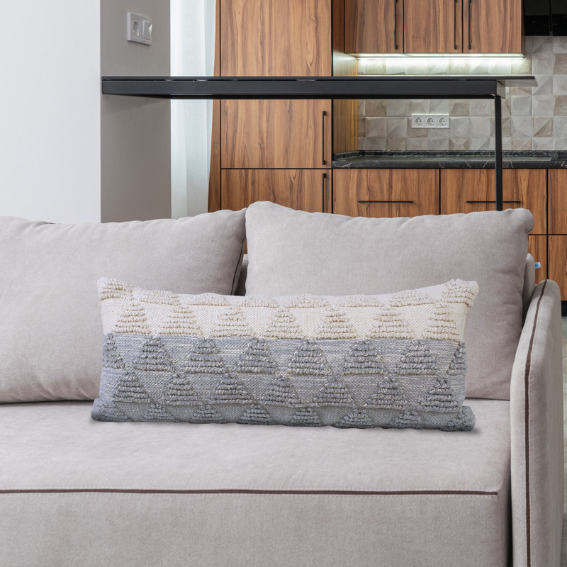 Coussin en coton Luxe, Polyester/ bourre en polyester, Rose/beige