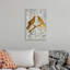 Reproduction d’art sur toile, « Two Turtle Doves-Gold Leaf »-1078211027-1078211030