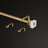 Mode Premium Collection Diameter Wall Mounted Rod Set with Clear Square Finials-63562231-63562234