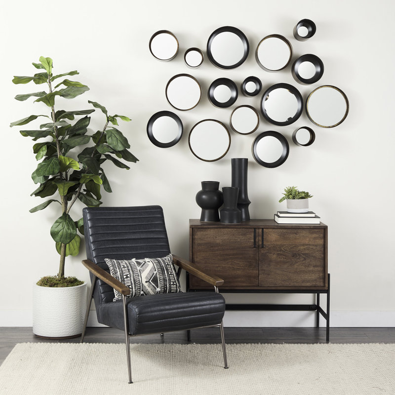 38" W Wood 2-Door Accent Cabinet