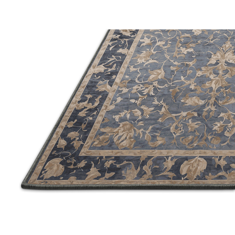Silky Soft Plush Gray Area Rug, Rectangle 5' x 8'