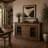 Metal Cladded Sideboard, 57x16x39
