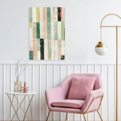 «Playful Stripes II», art géométrique abstrait moderne