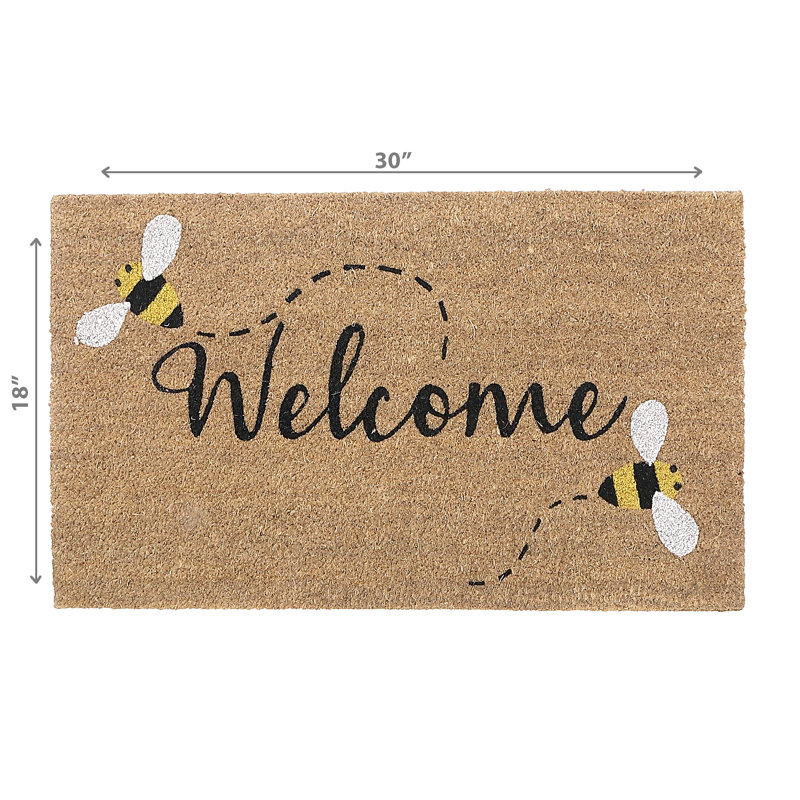Tapis d'entrée antidérapant 30 po x 18 po