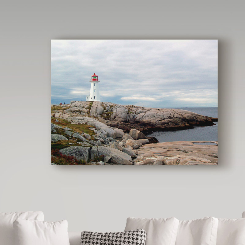 «Peggys Cove Lighthouse» par Garv, reproduction de photo sur toile tendue, H 18 po x l 24 po x P 2 po