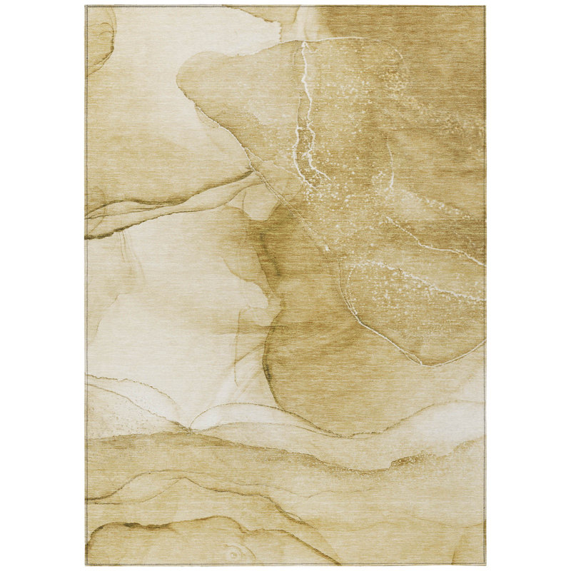 Kyrie Washable Abstract Indoor / Outdoor Rug, Rectangle 8' x 10'