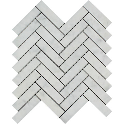 Marble Chevron Mosaic Wall & Floor Tile