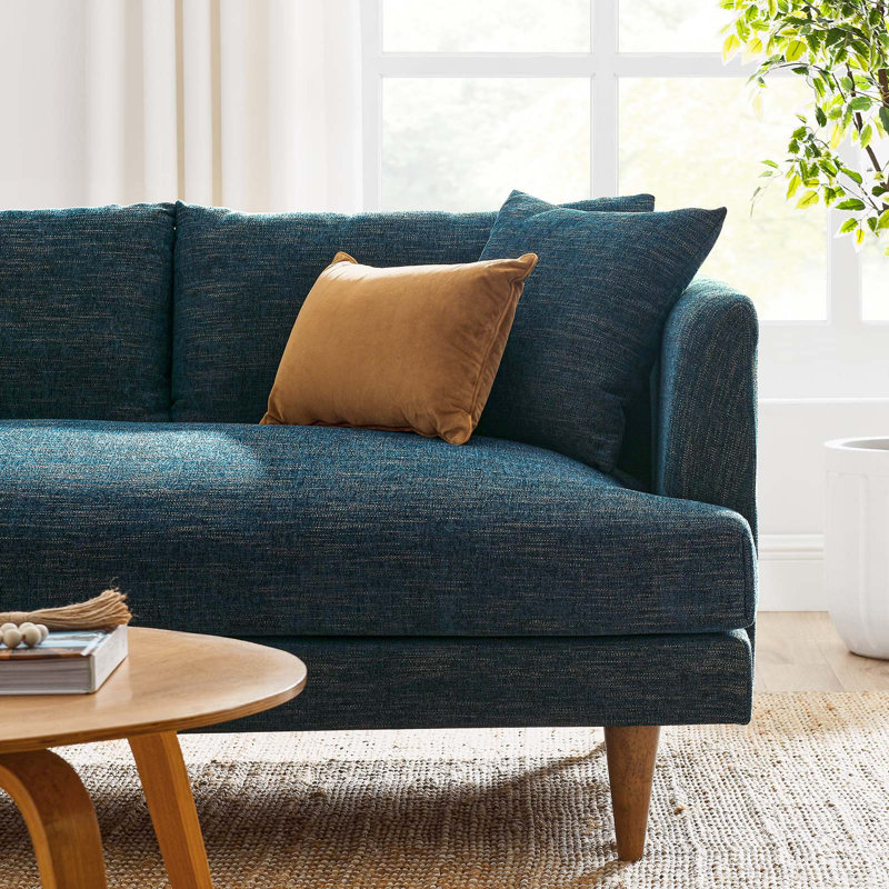 Modway Zoya 2 - Piece Upholstered Sectional, Blue 100% Polyester, Left Hand Facing