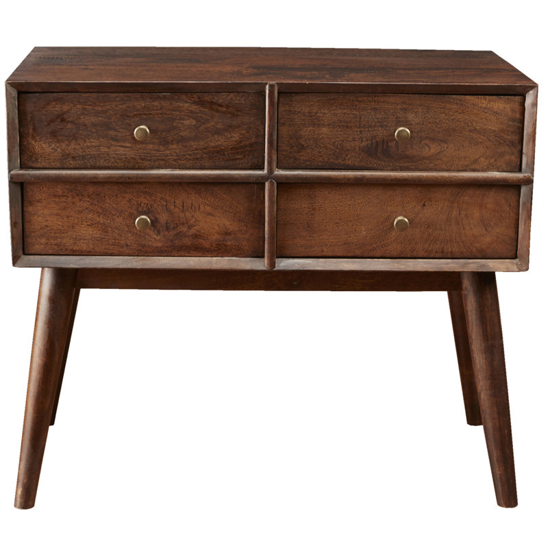 Blodgett 4-Drawer Accent Chest, Walnut