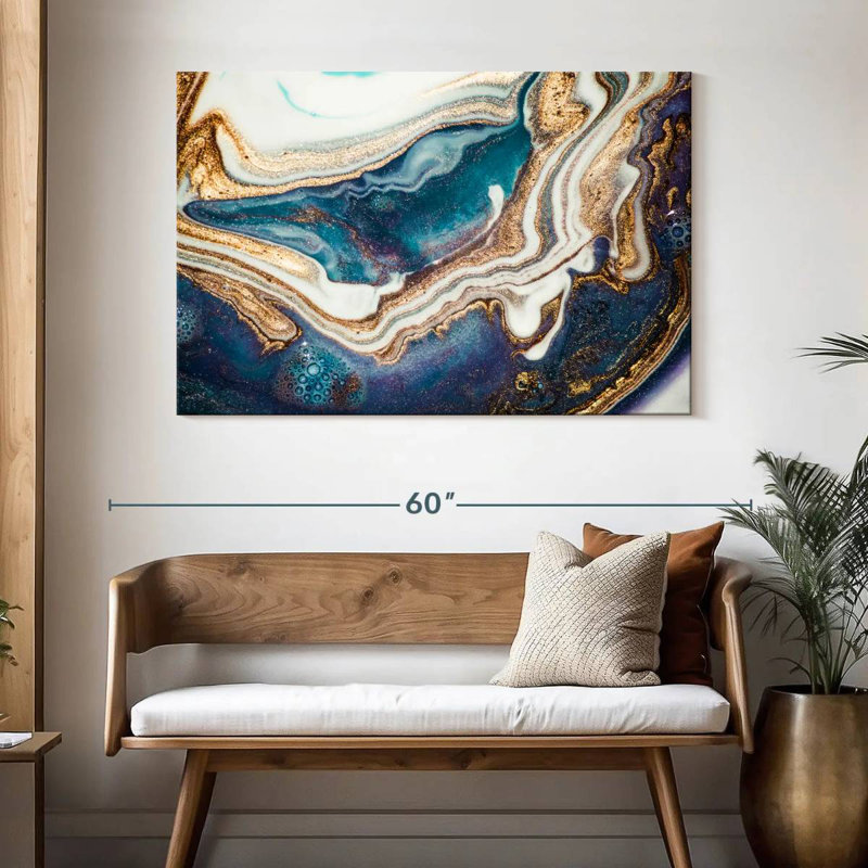 Avery Agate Ripples Abstract, 32" H x 48" W
