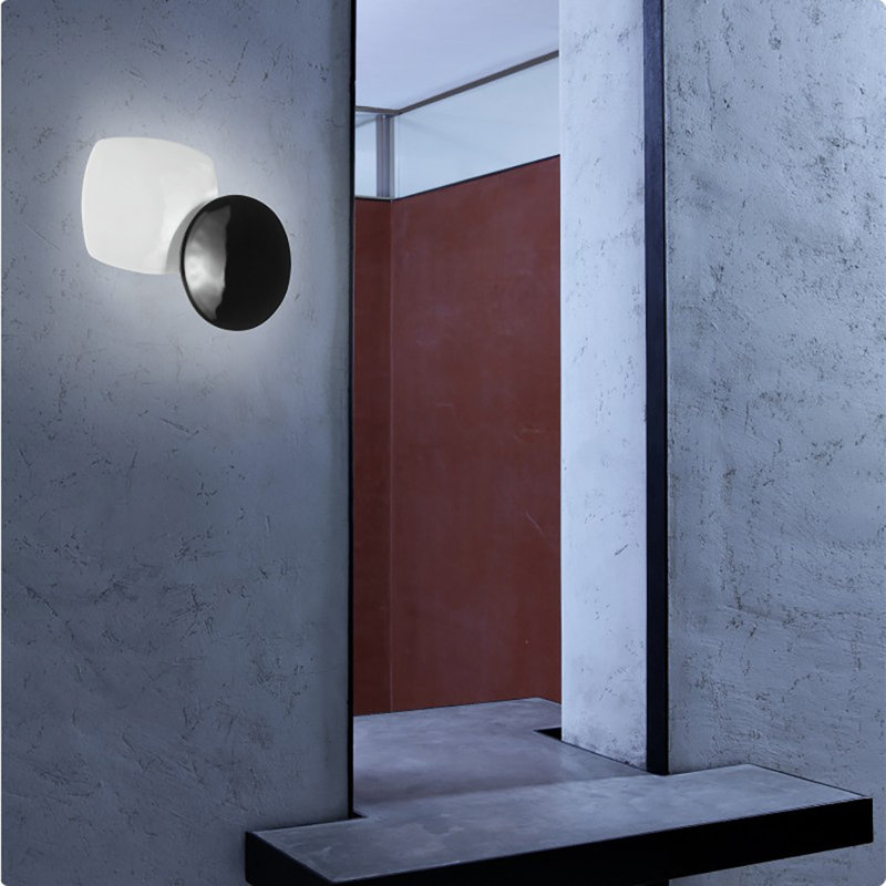 Afef 2-Light Flush Mount, Black and White