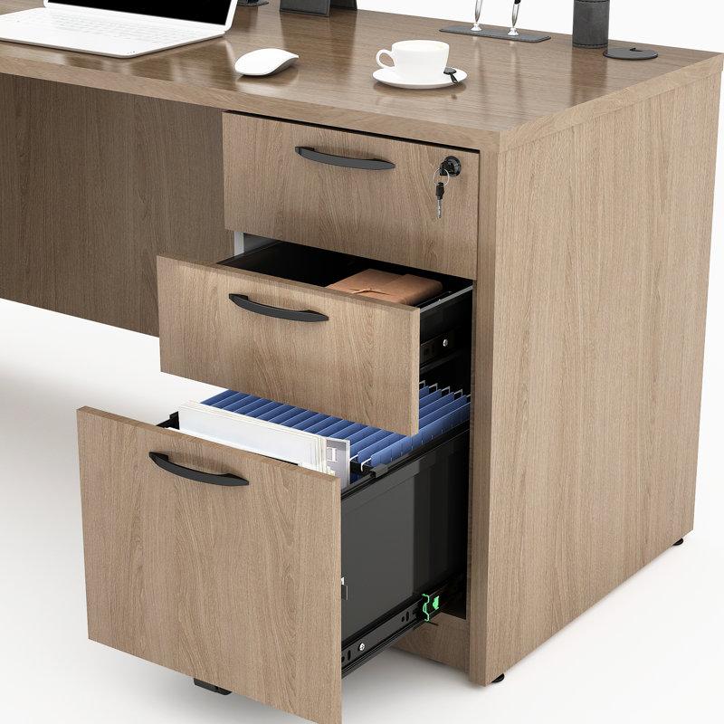 L-Shaped Executive Desk, Lime