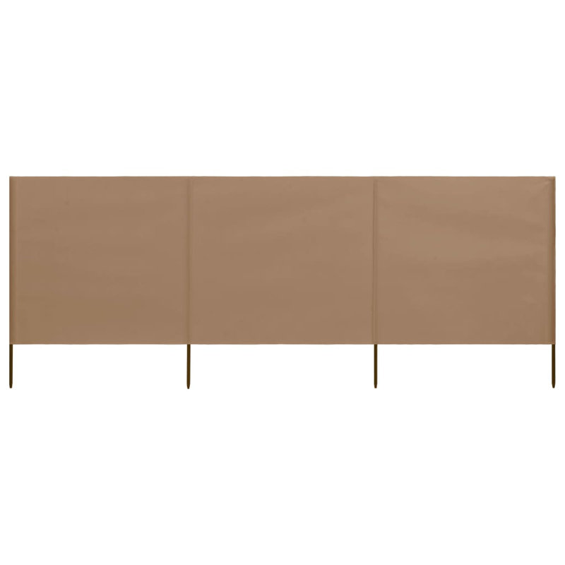 Caffin Folding Room Divider, 3, Brown