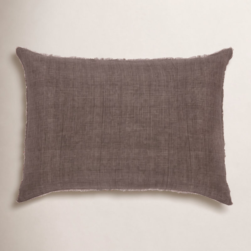 Hunter 100% Linen Sham Set, Walnut, Standard