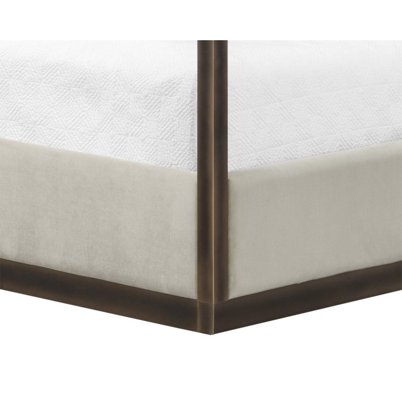 Casette Upholstered Canopy Bed
