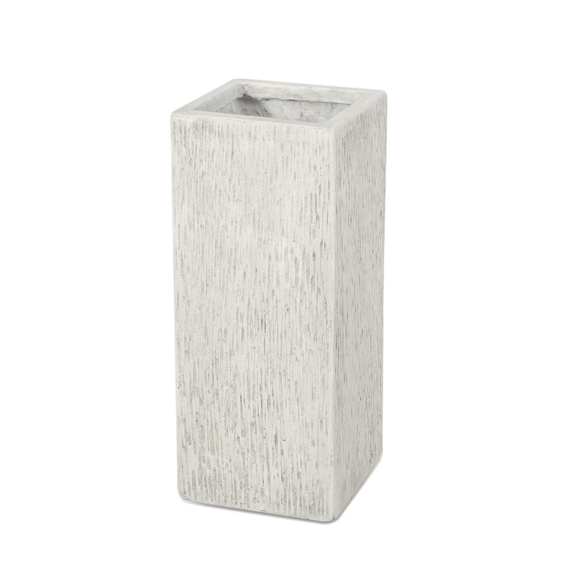 Magnesium Oxide Plant Holder - 8X8x20 In, 9.29 Lbs Antique White, Weather For Flowers, Herbs, Succulents, Vegetables No Assembly Required On Unboxing And Delivery 8"X8"X20" Garden Planter 9.29Lb &