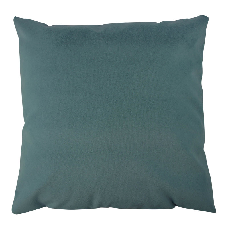 Coussin bleu luxueux, 16,9 po x 16,9 po | 100% polyester, lavable et repassable, fermeture à glissière dissimulée, rembourrage en silicone | Parfait pour la décoration intérieure, les canapés et les chaises, rehausse le confort avec un design élégant