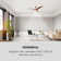 132cm Ceiling Fan with Light Kit