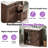 36" Farmhouse Single Sink Bathroom Vanity, Brown-563594276-559235711