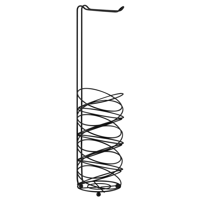 Free Standing Toilet Paper Holder, Black