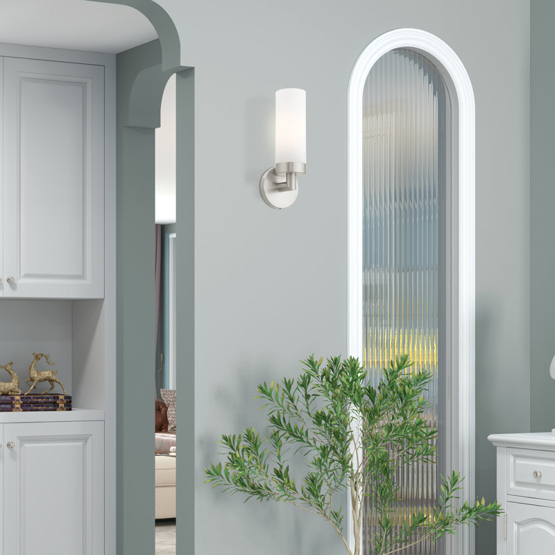 Ainikki Dimmable Bath Sconce, Brushed Nickel