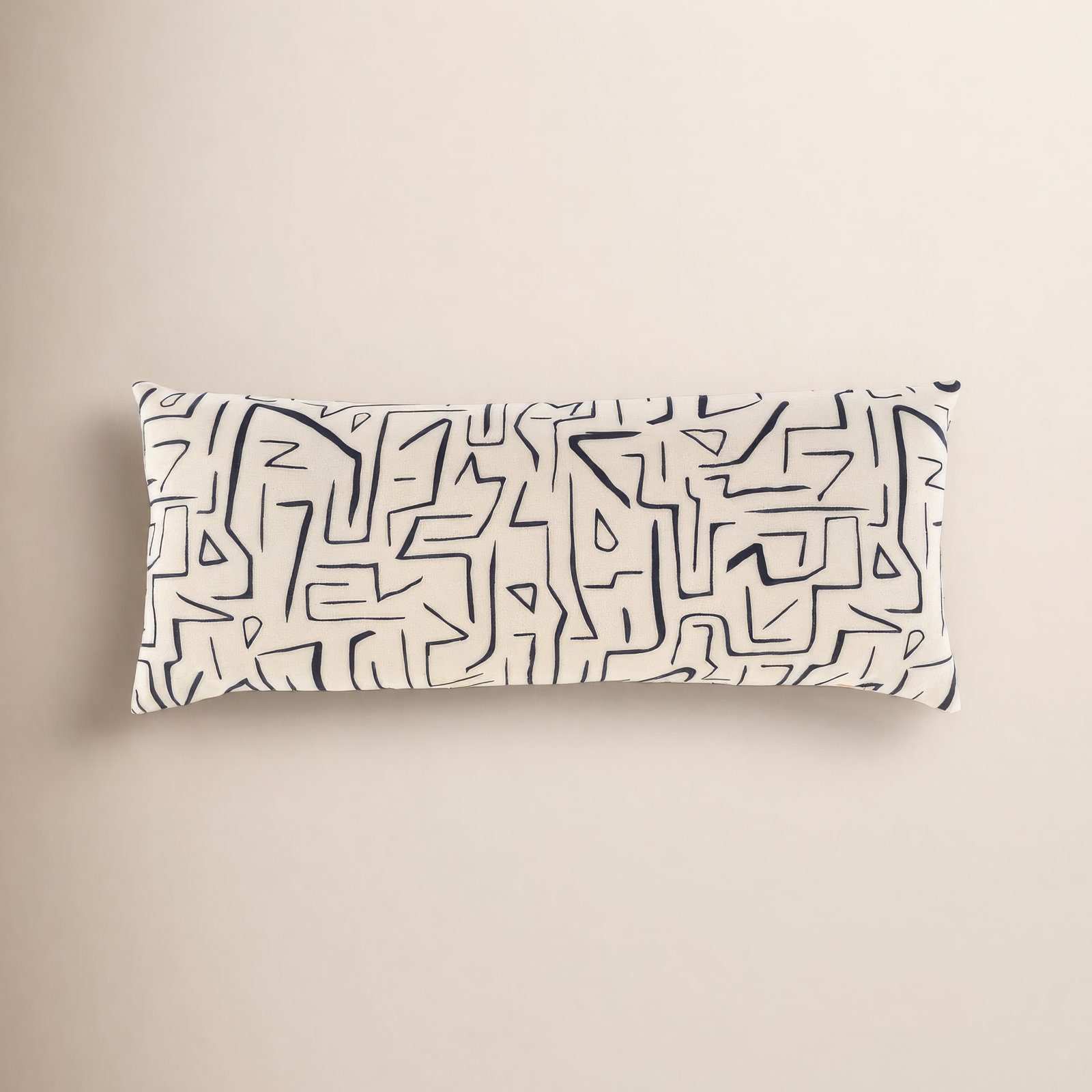 Upton Cotton Lumbar Throw Pillow, Down