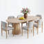 Hohman 6-Person Double Pedestal Solid Wood Dining Set-1519977093