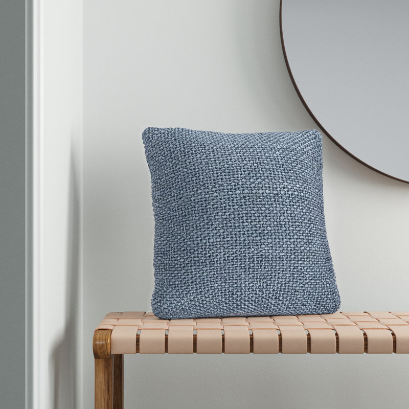 Josiah Square Pillow Cover & Insert, 18" x 18", Pillow Cover Only - No Insert