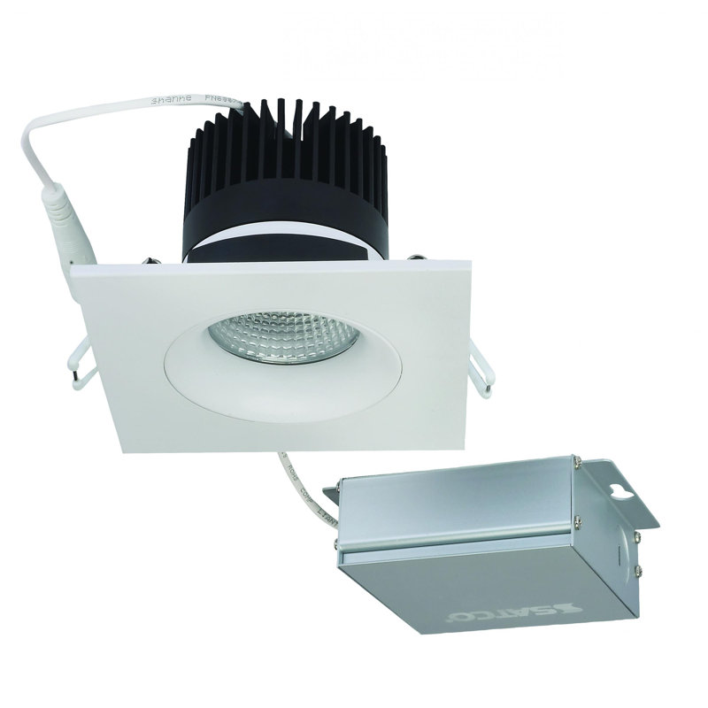 3.5" Ultra Slim 3000K Remodel or New Construction LED Canless Recessed Lighting Kit, White